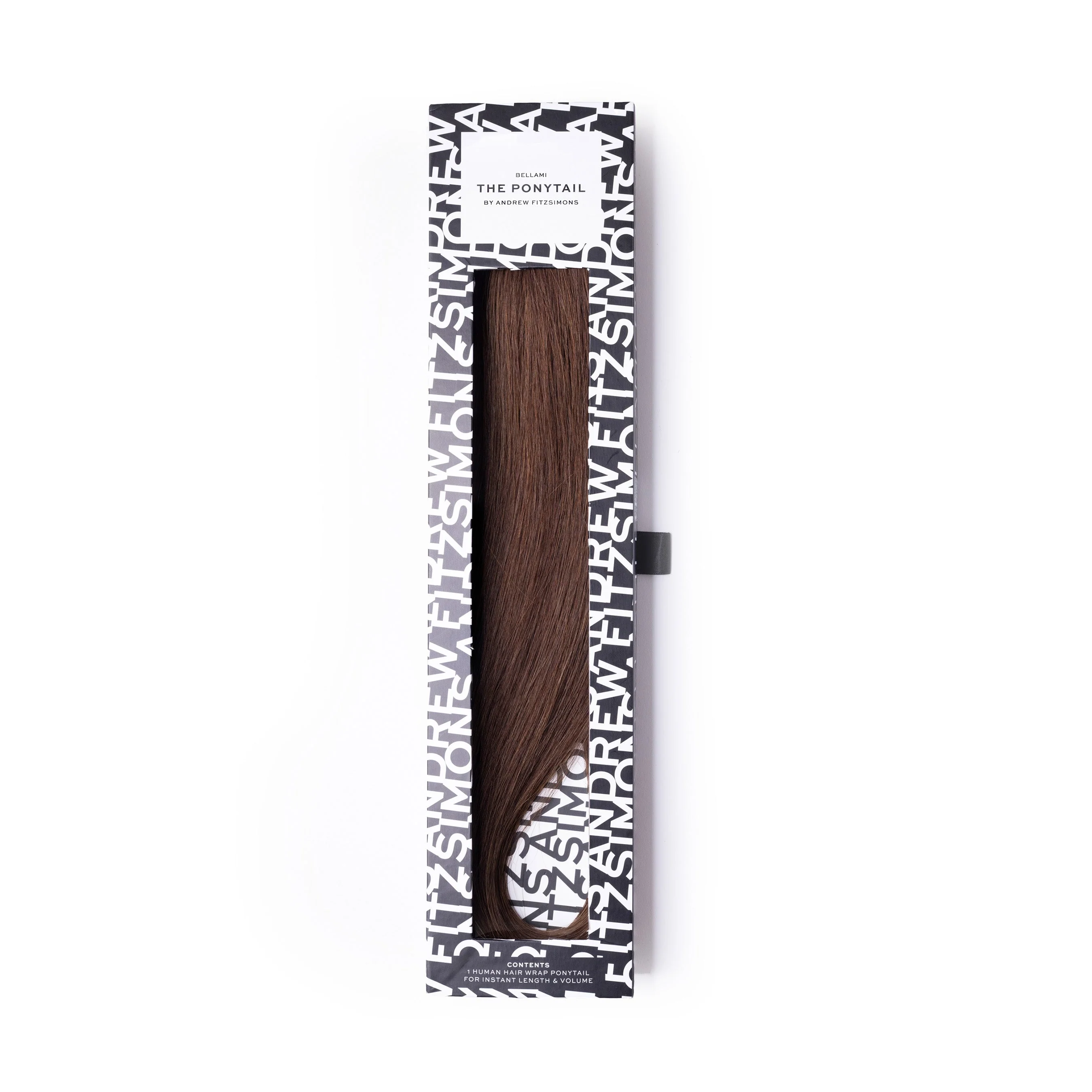 Andrew Fitzsimons Ponytail, Chocolate Brown #4 Natural - Image 4