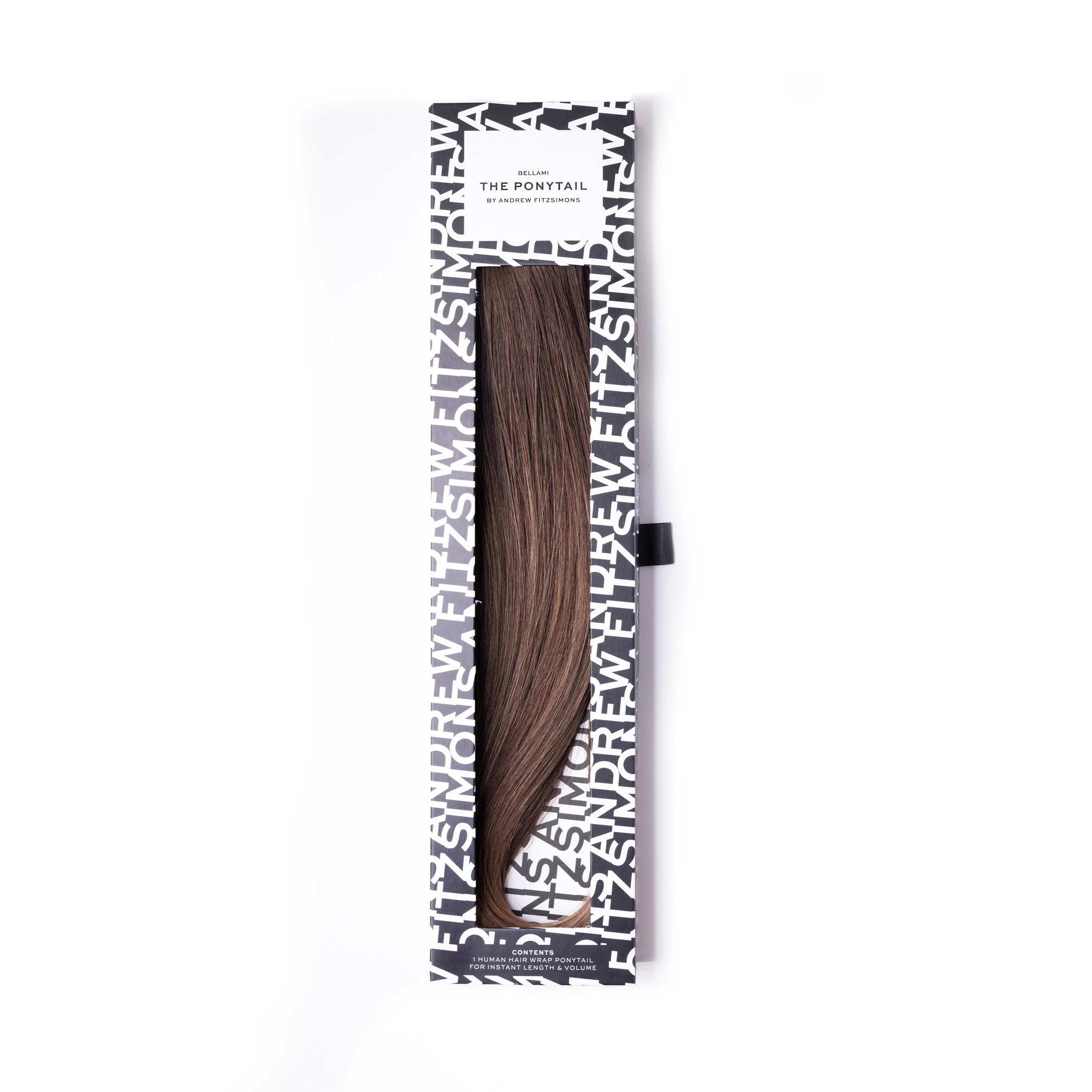 Andrew Fitzsimons Ponytail, Dark Brown/Chestnut Brown #2/6 Balayage - Image 6