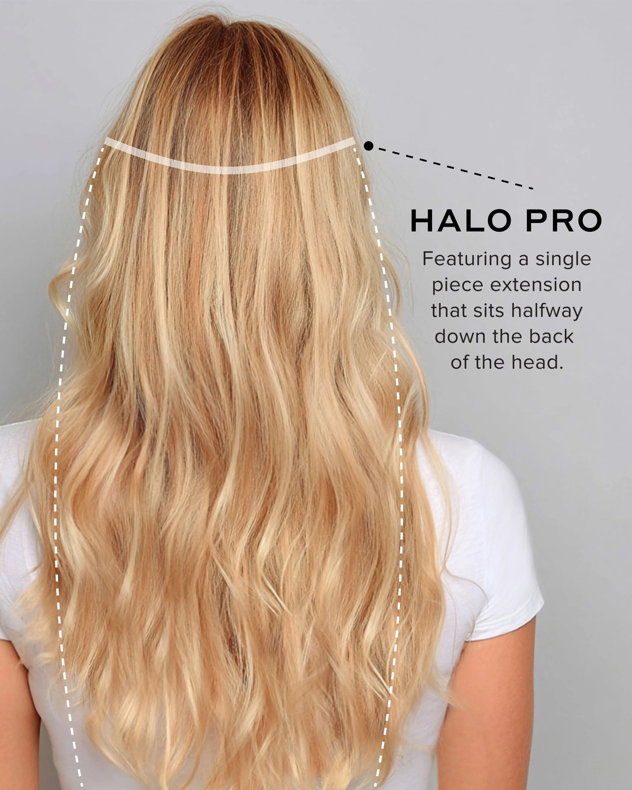 Halo Pro Extensions Kit, Vanilla Latte #8/8/60 Rooted Highlight - Image 12