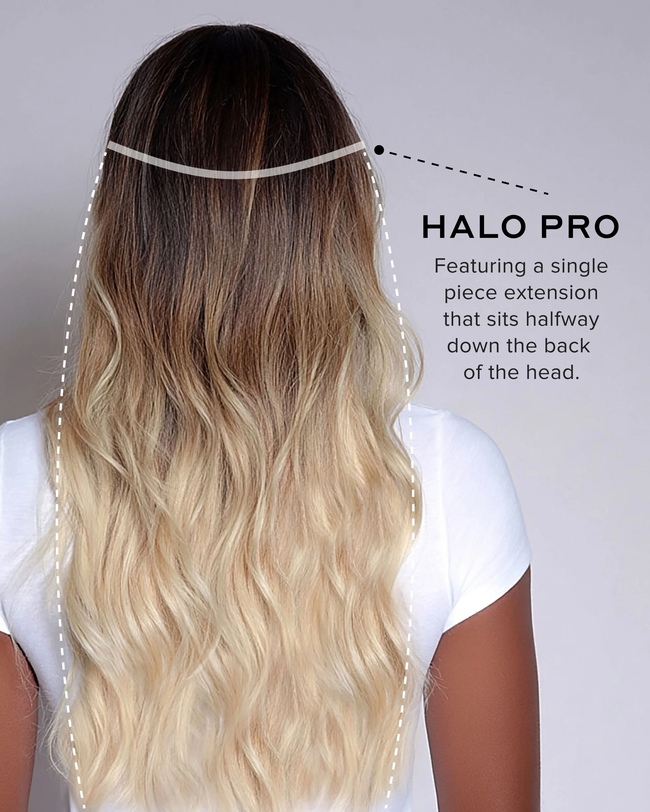 Halo Pro Extensions Kit, White Mocha #3/60 Balayage - Image 12