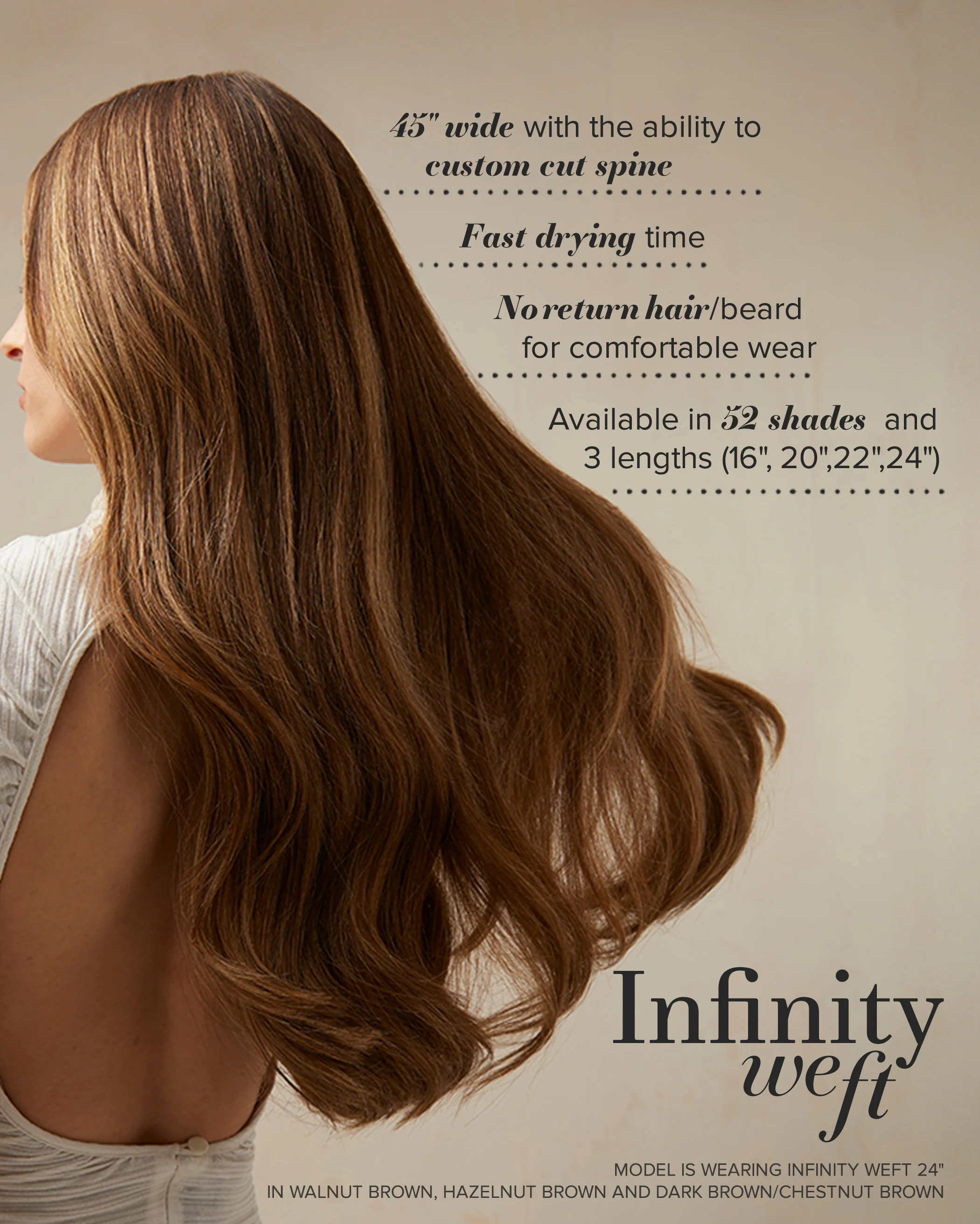 Infinity Weft, Light Ash Brown #9 Natural - Image 2