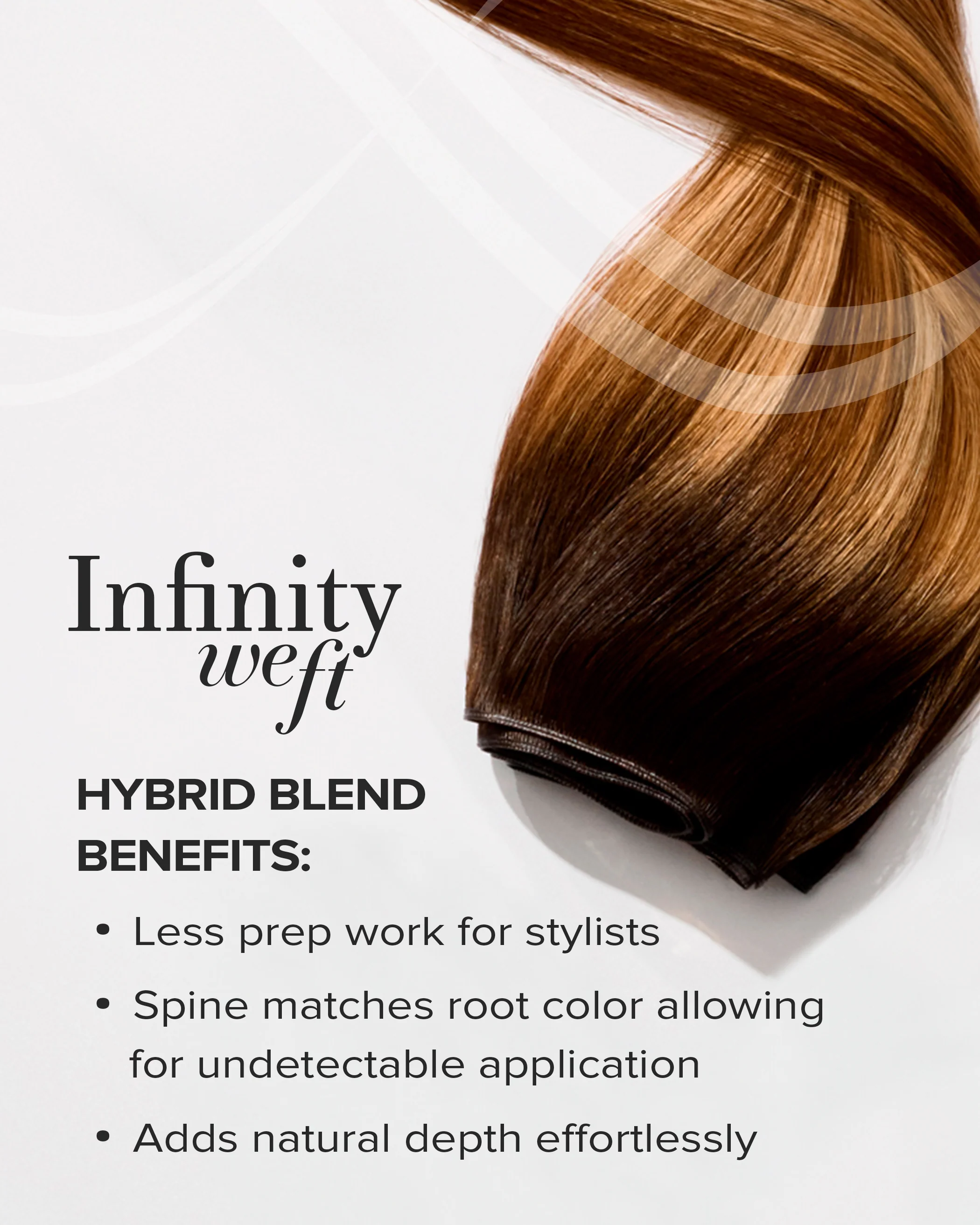 Infinity Weft, Light Ash Brown #9 Natural - Image 4