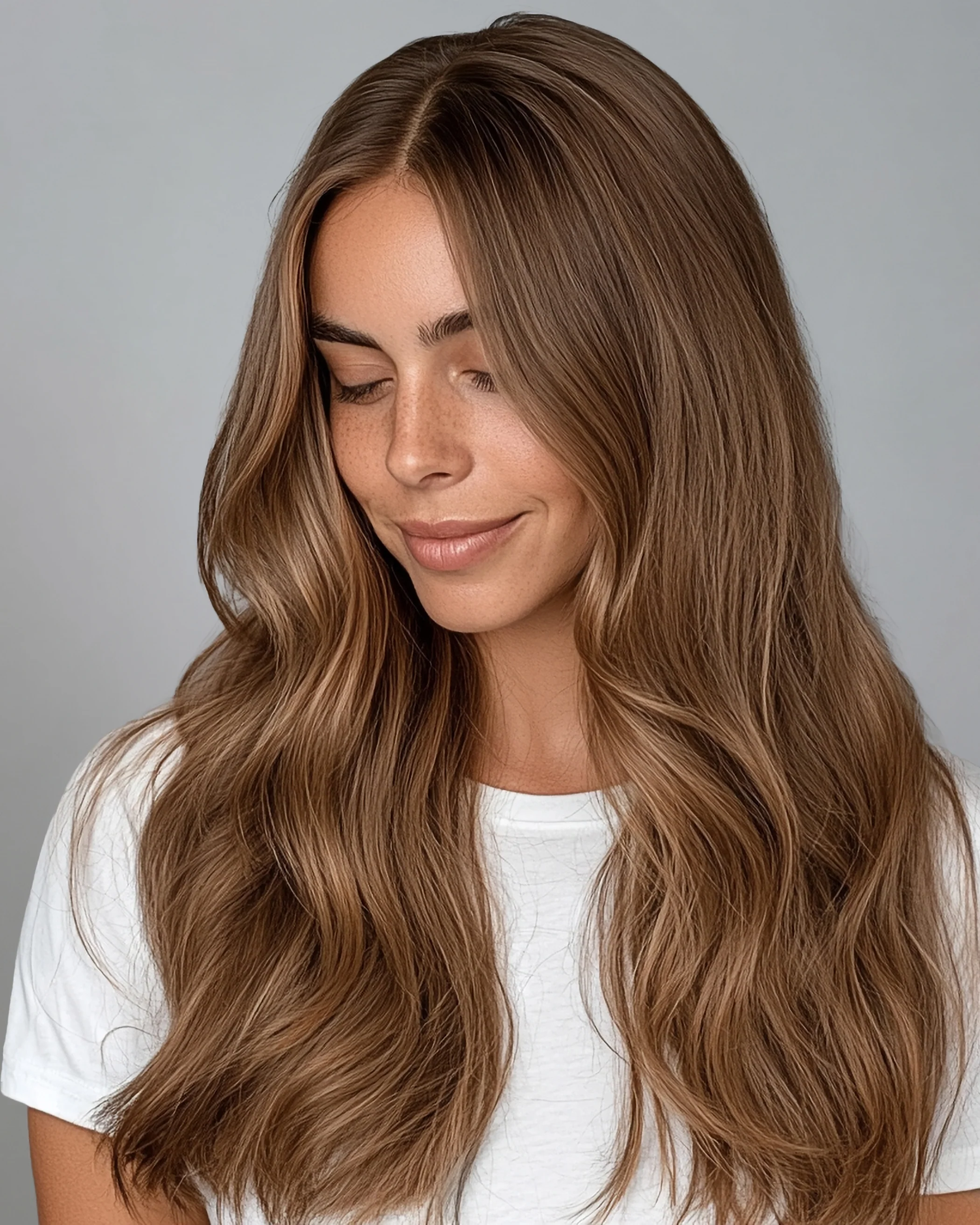 Silk Seam™ Clip-In, Almond Brown #7 Natural - Image 4