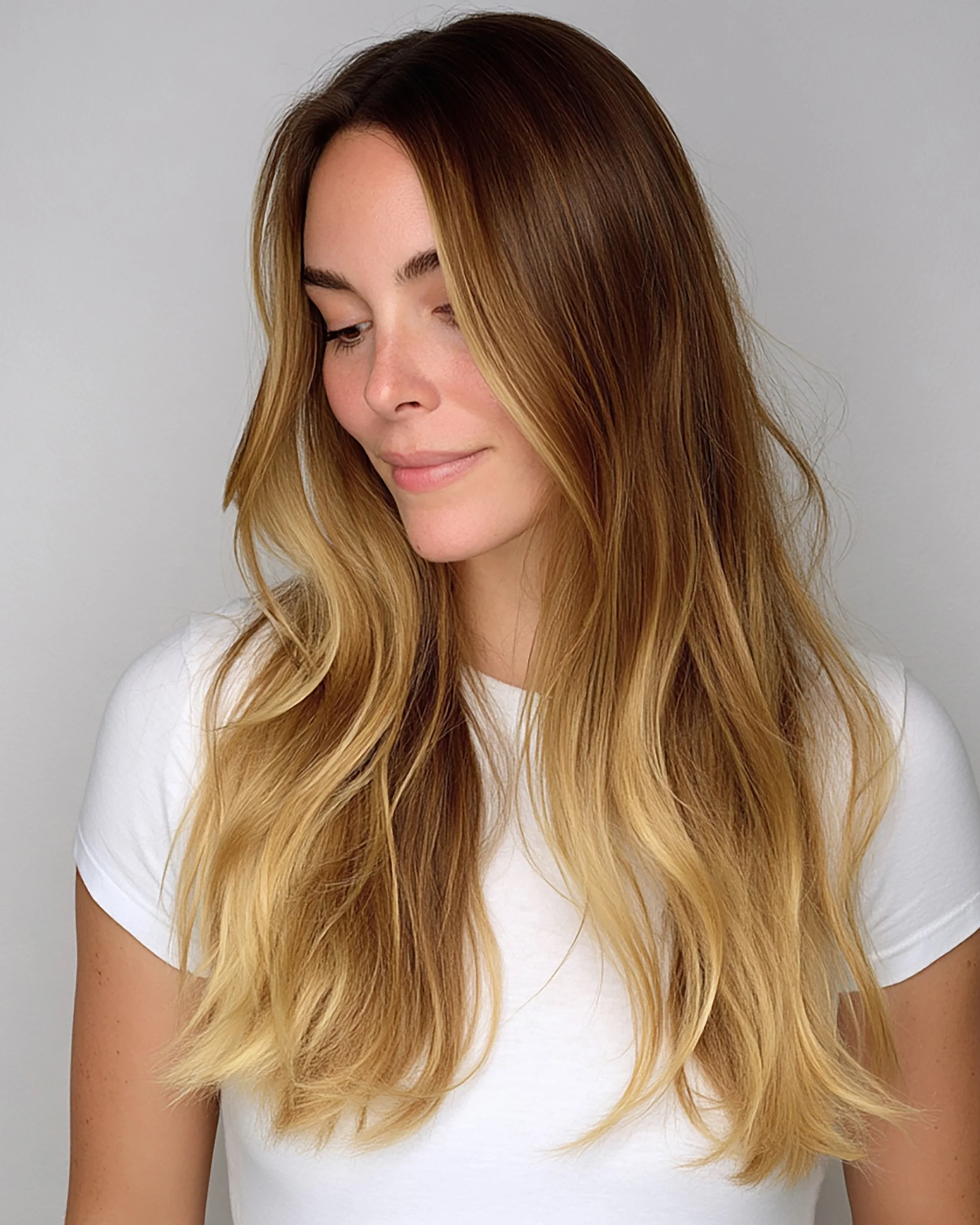 Silk Seamâ„¢ Clip-In, Warm Brown/Honey Blonde #17/24 Ombre - Image 5