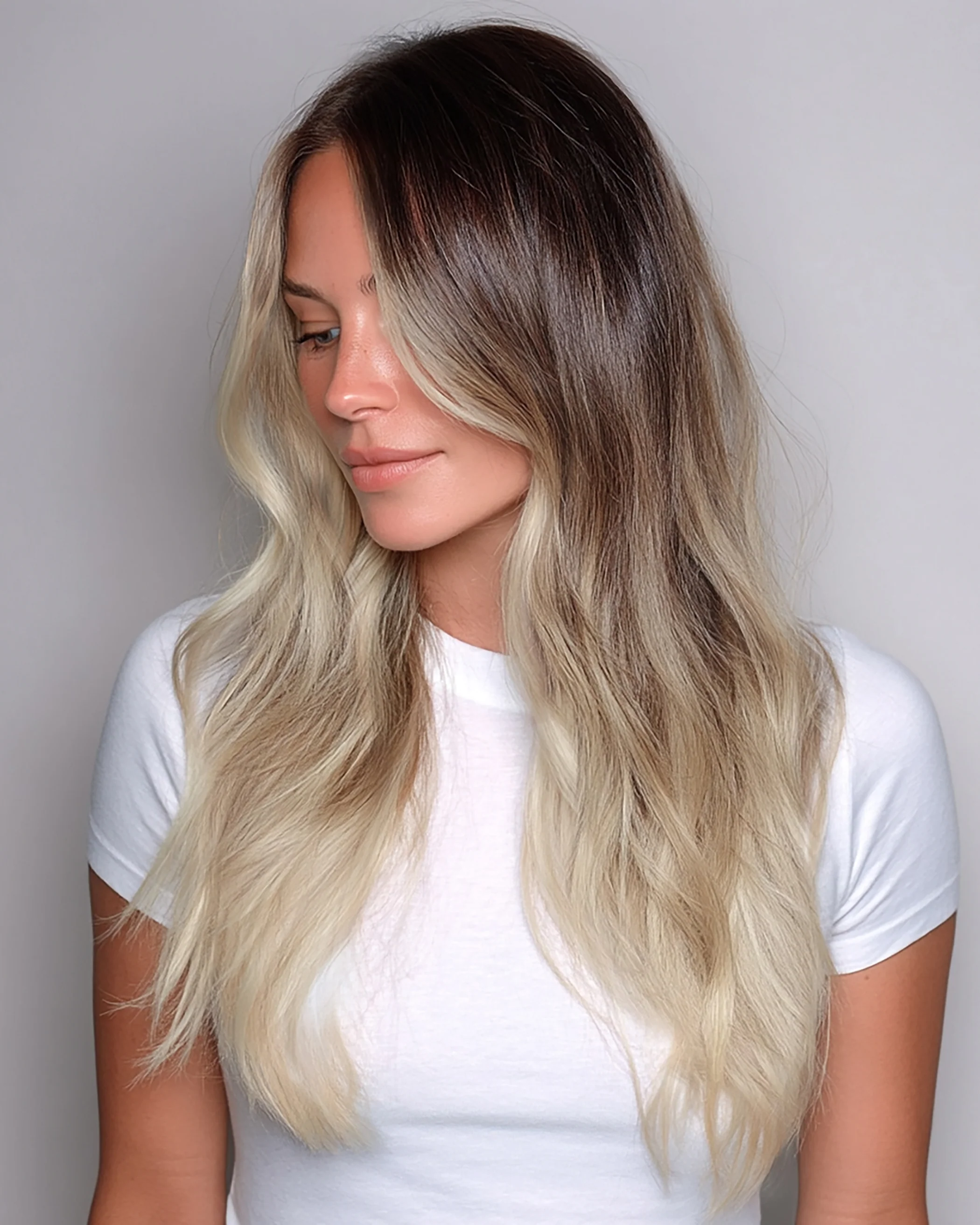 Silk Seam™ Clip-In, White Mocha Balayage - Image 4