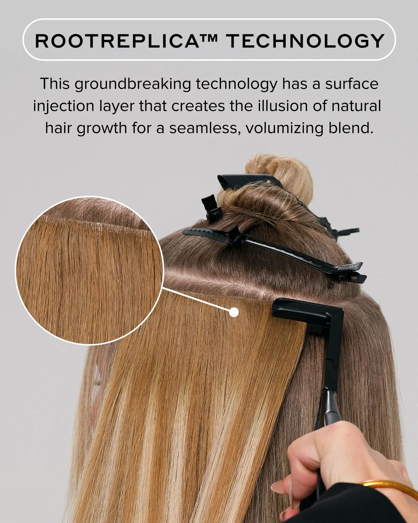 Tape-In Express Weft, Bronde #4/22 Marble Blends - Image 3