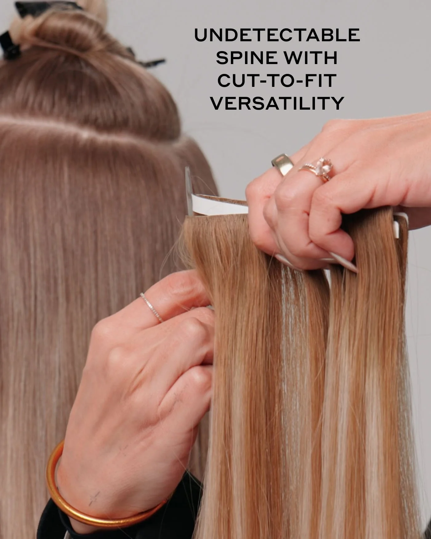 Tape-In Express Weft, Golden Amber Blonde #18/6 Highlight - Image 2